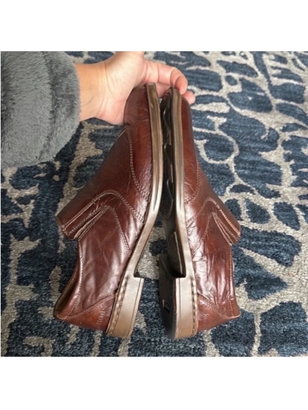 Josef Seibel Men’s Douglas Leather Slip on Loafers/Shoes Size 11 EU 44 Brown